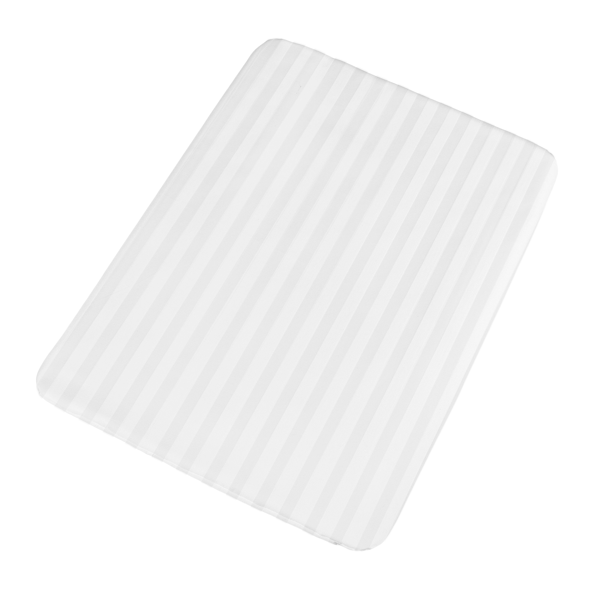 ПІДКОВДРА HOME LINE 200х220 САТИН-СТРАЙП 1*1 БІЛЕ ЩІЛЬНІСТЬ 140 г/м2 100% бавовна